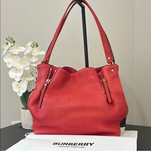 Burberry Red Leather Women's Bag